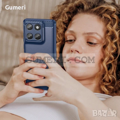  Motorola Edge 60 5G  Противоударен Силиконов Гръб - Карбон, снимка 9 - Калъфи, кейсове - 50504994