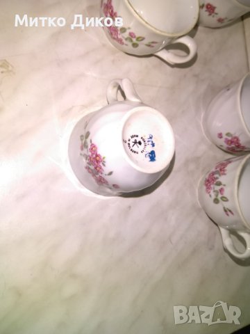 Сервиз от по 6 чаши  2 броя на Изида порцелан нови и използвани обем 150млл и 100млл, снимка 10 - Сервизи - 42795132