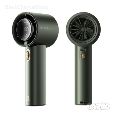 Преносим вентилатор Регулируема скорост 1-100 Турбо Презареждаем 3600mAh Дигитален дисплей