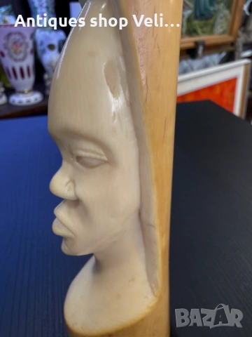 Ръчноизработена фигура от кост №8104, снимка 5 - Антикварни и старинни предмети - 54202061