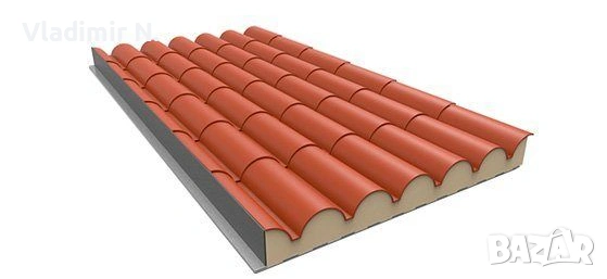Покривни термопанели тип  Керемида  , снимка 4 - Строителни материали - 54051900
