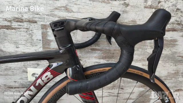 НОВ карбонов шосеен велосипед Argon 18 Sum Pro Ultegra Di2 Velomann Palladium | XXS, снимка 8 - Велосипеди - 55928552