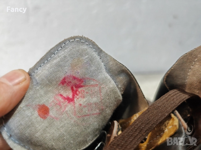 Български кожени туристически обувки Младост 37 номер , снимка 5 - Други - 52246342