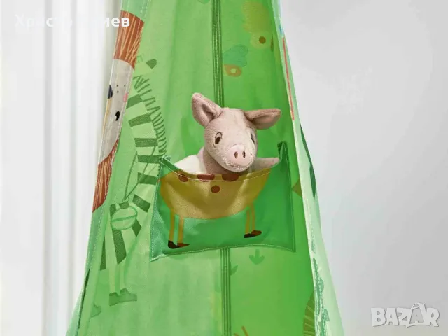 Висяща люлка тип хамак с възглавница висящ стол кресло за градина или дома, снимка 3 - Градински мебели, декорация  - 49313594