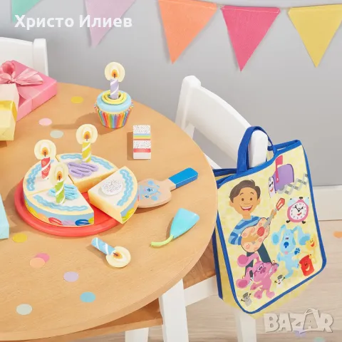 Дървен комплект за игра за рожден ден Melissa & Doug Blues Clues & You, снимка 9 - Образователни игри - 48991355