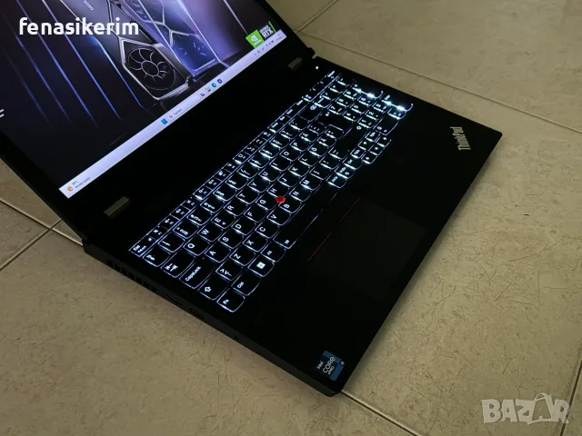 15.6' 4K UHD Core i9-11950H Lenovo ThinkPad T15G Gen 2 32GB DDR4/512GB NVMe/Nvidia RTX 3080 16GB, снимка 5 - Лаптопи за работа - 55834650
