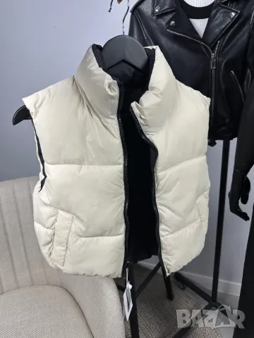 MANGO двулицев къс елек / грейка , снимка 6 - Елеци - 49525040