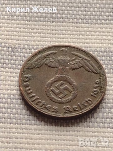 Монета 1 райхсфенинг 1939г. Германия Трети Райх с СХВАСТИКА за КОЛЕКЦИЯ 33017, снимка 8 - Нумизматика и бонистика - 42823423