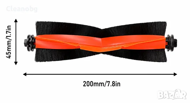 Централна четка за Xiaomi Robot Vacuum X10, X20 Plus, S20+, S10 Plus, X20 Max, D109GL;, снимка 2 - Прахосмукачки - 55824384