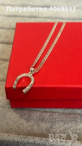 Ново  Сребърно колие с висулка  Проба 925, снимка 7 - Колиета, медальони, синджири - 54366311