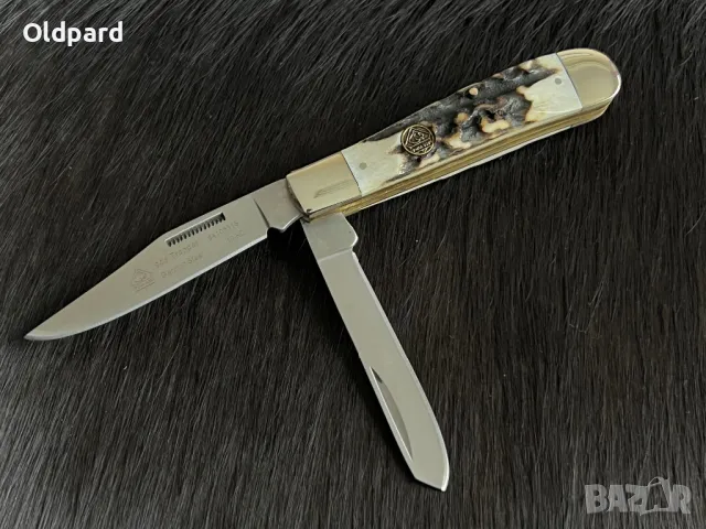 Ловен джобен нож PUMA SGB Trapper Stag  (6410631S), снимка 2 - Ножове - 48836657