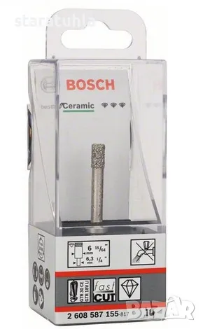Диамантени свредла Best for Ceramic 6 mm Бош Bosh, снимка 3 - Бормашини - 50355713