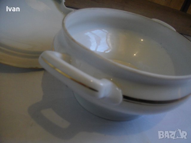 BAVARIA-Нов Голям Немски Порцеланов Супник-Златен Кант-Бавария, снимка 11 - Сервизи - 39726832