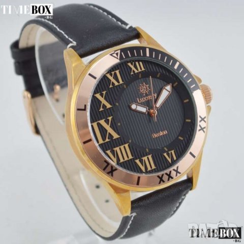 LUXXERY Boston Montre Business BOS11 Rose Gold. Нов мъжки часовник, снимка 2 - Мъжки - 30517309