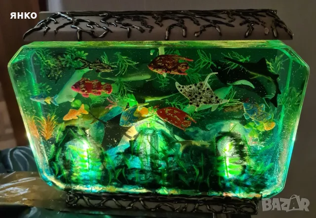 нощни лампи с лед светлина от епоксидна смола, снимка 7 - Други - 49226848