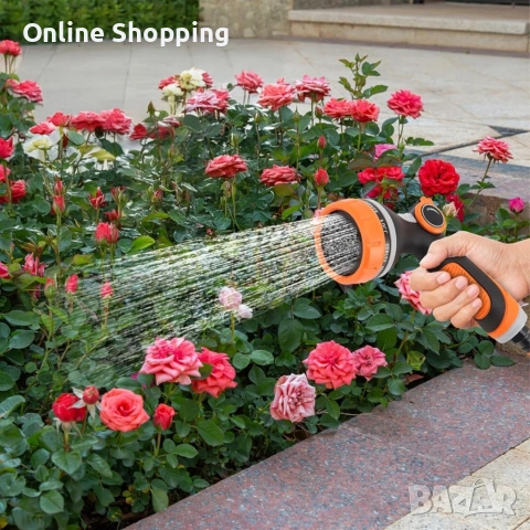 Регулируем пистолет за пръскачка за градински маркуч, снимка 6 - Напояване - 53375469