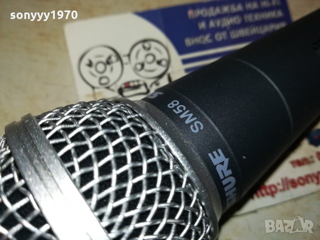 SHURE SM58 MIC-GERMANY 0112211726, снимка 5 - Микрофони - 34995121