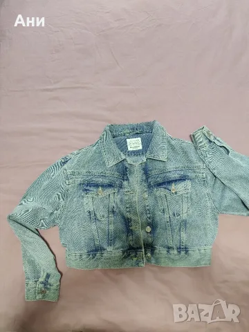 Късо дънково яке PULL BEAR , снимка 4 - Якета - 56504059