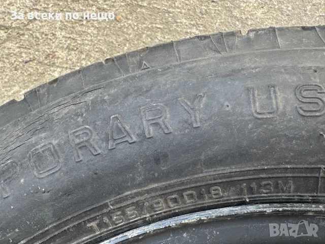 Резервна гума патерица Mercedes-Benz Ml-Class W163 W164 1634011102 155/90R18 et 0 5x112, снимка 4 - Гуми и джанти - 55850761