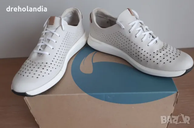Сникърси Clarks Un Rio Tie - мръсно бяло - 38 номер, снимка 2 - Маратонки - 49506380