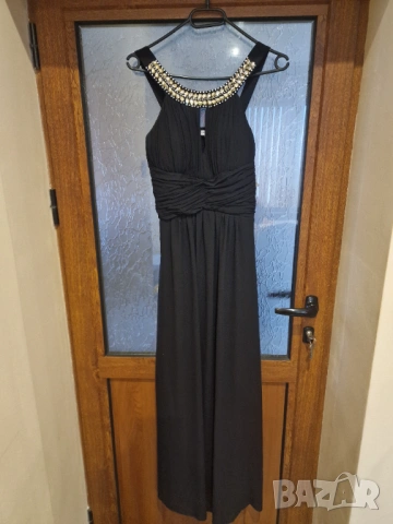 Официална дълга черна рокля, снимка 2 - Рокли - 54014248