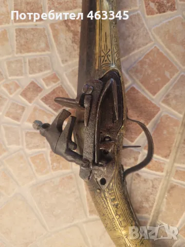 Арнаутски пистолет, пищов, кремъклия, евзалия, снимка 3 - Антикварни и старинни предмети - 48088512