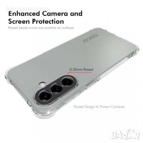 ENKAY HAT PRINCE Прозрачен Калъф за Samsung Galaxy A57 5G - TPU, Подсилени ъгли, Прозрачен, снимка 3 - Калъфи, кейсове - 53973686