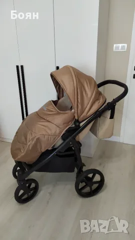 Бебешка количка 3в1 Buba Karina Light Beige / Светла Бежова, снимка 10 - Детски колички - 55777052