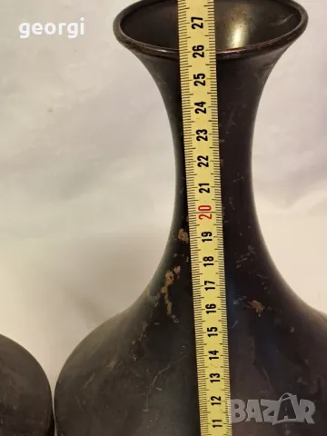 холандски бронзови вази Metawa  23/3, снимка 6 - Вази - 49348204