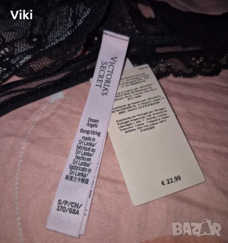 Victoria's secret оригинални черни прашки, снимка 3 - Бельо - 49877041