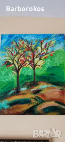 Авторска картина рисувана с маслени бои , снимка 3 - Картини - 49916780