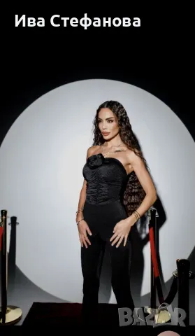 Нов секси елегантен еластичен черен парти официален гащеризон 3Д 3D цвете , снимка 7 - Гащеризони - 49864277