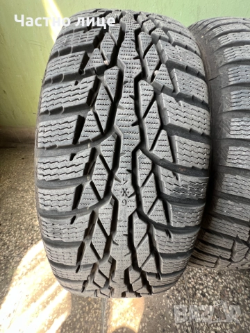 Запазени зимни гуми Nokia WR D4 175/65/14 с железни джанти 4x100 56.1, снимка 2 - Гуми и джанти - 51956302