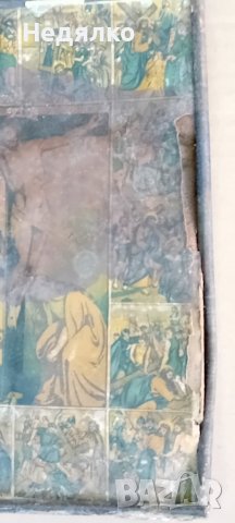 2бр стари литографии,Спасителя и Божията майка, снимка 7 - Антикварни и старинни предмети - 42686807