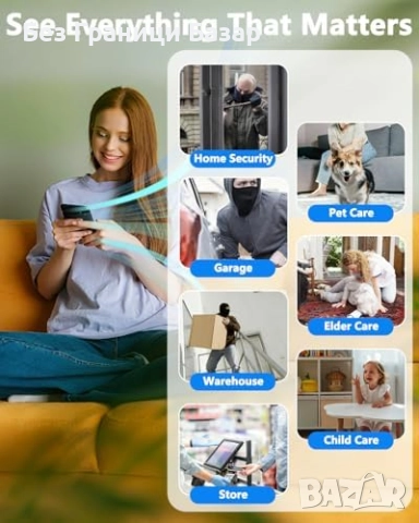 Нова Мини Скрита Камера 4K с 64GB, Магнитен Монтаж, Нощно Виждане дом, снимка 9 - IP камери - 52257253