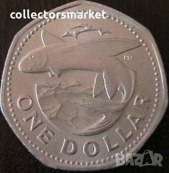 1 долар 1973, Барбадос, снимка 2 - Нумизматика и бонистика - 34371613