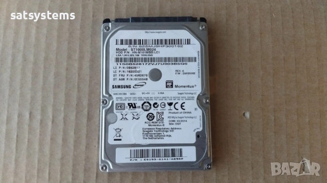 Хард диск Laptop Seagate Samsung ST1000LM024 1000GB SATA 3.0Gb/s , снимка 2 - Твърди дискове - 51743255
