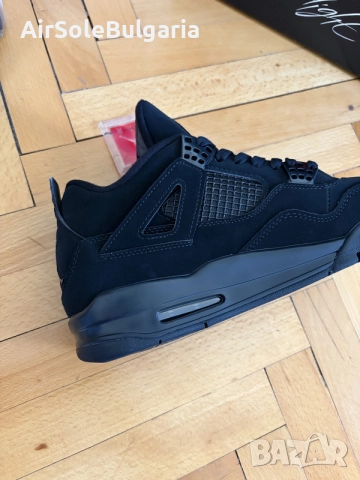Nike Air Jordan 4s Retro Black Cat Sizes 41,42,43,44,45eu With Free Crease Protectors , снимка 10 - Маратонки - 56226259