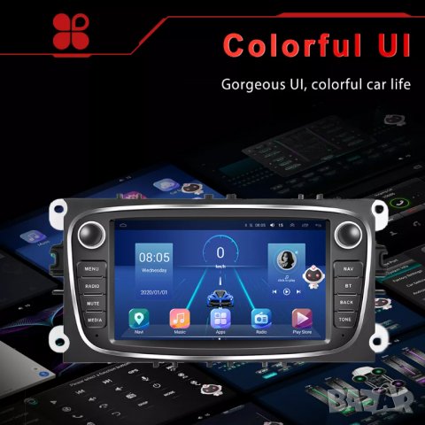 Мултимедия за FORD Focus, Android, Навигация, двоeн дин, FORD Galaxy, Kuga, Mondeo, S-Max, C-Max, снимка 10 - Аксесоари и консумативи - 38795566
