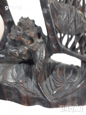 Дърворезба рибар статуетка от абанос    5/3, снимка 12 - Декорация за дома - 34472311