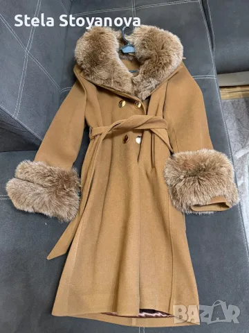Дамско палто от естествен косъм