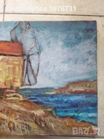 Картина море Мелница , снимка 4 - Картини - 51765828