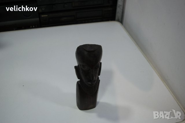 Дървена  склуптура Абанос ръчна изработка.Африкански стил .  Масивна и тежка , снимка 1