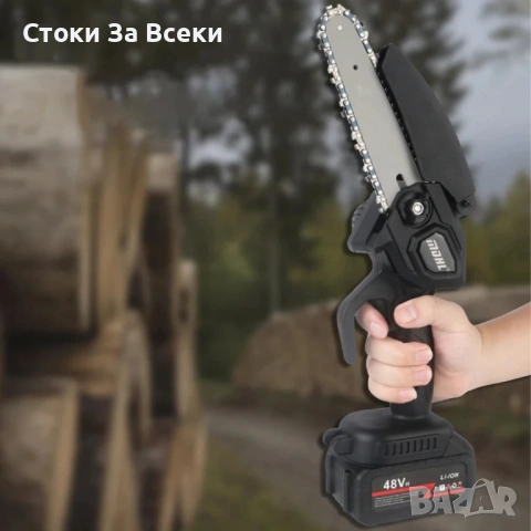 Акумулаторен мини трион 6” с 2 батерии и куфар, снимка 13 - Градински инструменти - 54326252