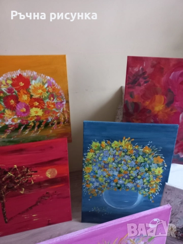 Авторски картини+ подарък порцеланова чаша , снимка 3 - Картини - 50269026