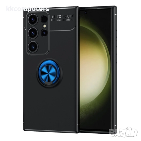 Samsung Galaxy S24 Ultra 5G Удароустойчив Ring Holder Калъф и Протектор, снимка 4 - Калъфи, кейсове - 52662167