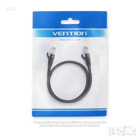 Vention Кабел LAN UTP Cat.6 Patch Cable - 5M Black - IBEBJ, снимка 7 - Кабели и адаптери - 44231719