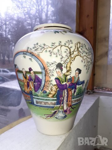 Голяма стара антикварна ваза Calco in Taiwan