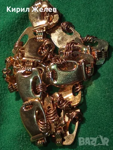 ПРЕКРАСНО СТИЛНО ДЕКОРАТИВНО ПОЗЛАТЕНО ФЕШЪН АРТ ДАМСКО КОЛАНЧЕ от БЛАГОРОДНА СТОМАНА 47376, снимка 11 - Колани - 47296531