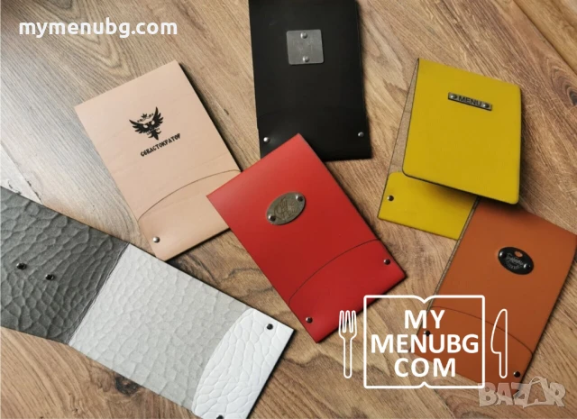 Кожени менюта и папки, Сметници кожа, QR Стойки, QR Меню, Цени в ЕURO, снимка 7 - Обзавеждане за заведение - 50800596